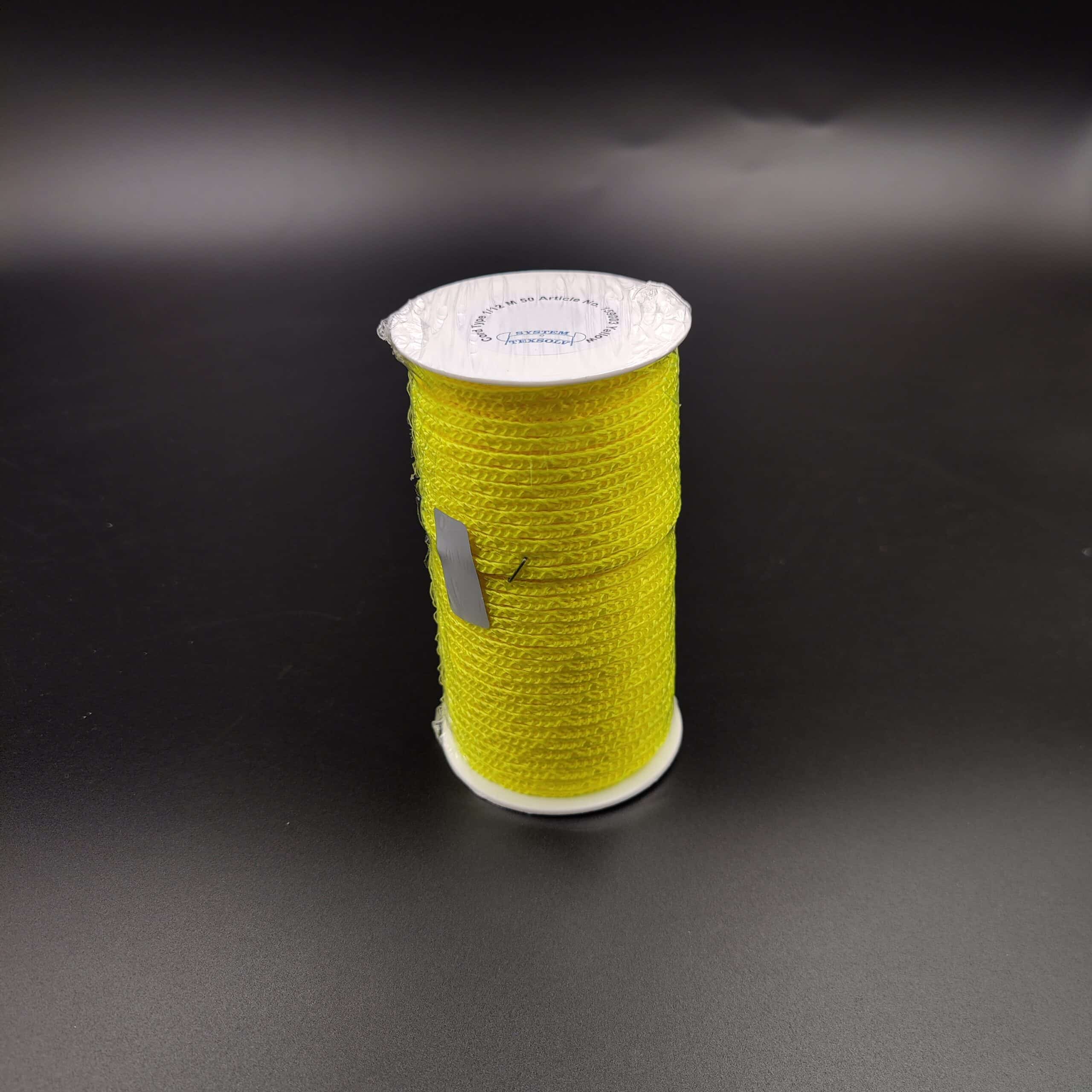 U-cord Arts & Crafts Texsolvshop 1/12 Yellow 50 Meters