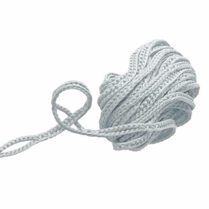 Bulk roll (Running meter) Arts & Crafts Texsolvshop White Nr.8 (6mm)